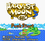 Harvest Moon 3 GBC (USA) Title Screen